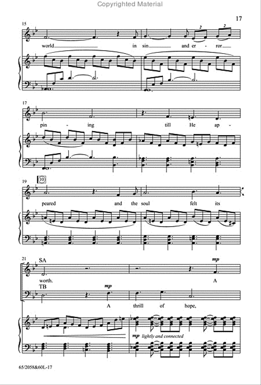 The Christmas Story - SATB Score with Performance CD 4-Part scores gallery preview page 11