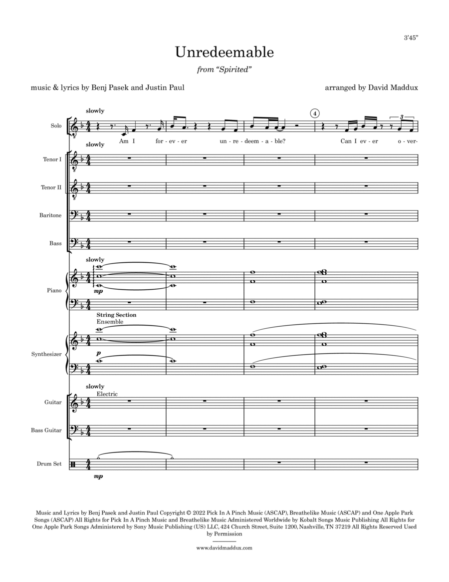 Unredeemable by Nickelback Bass Guitar - Digital Sheet Music