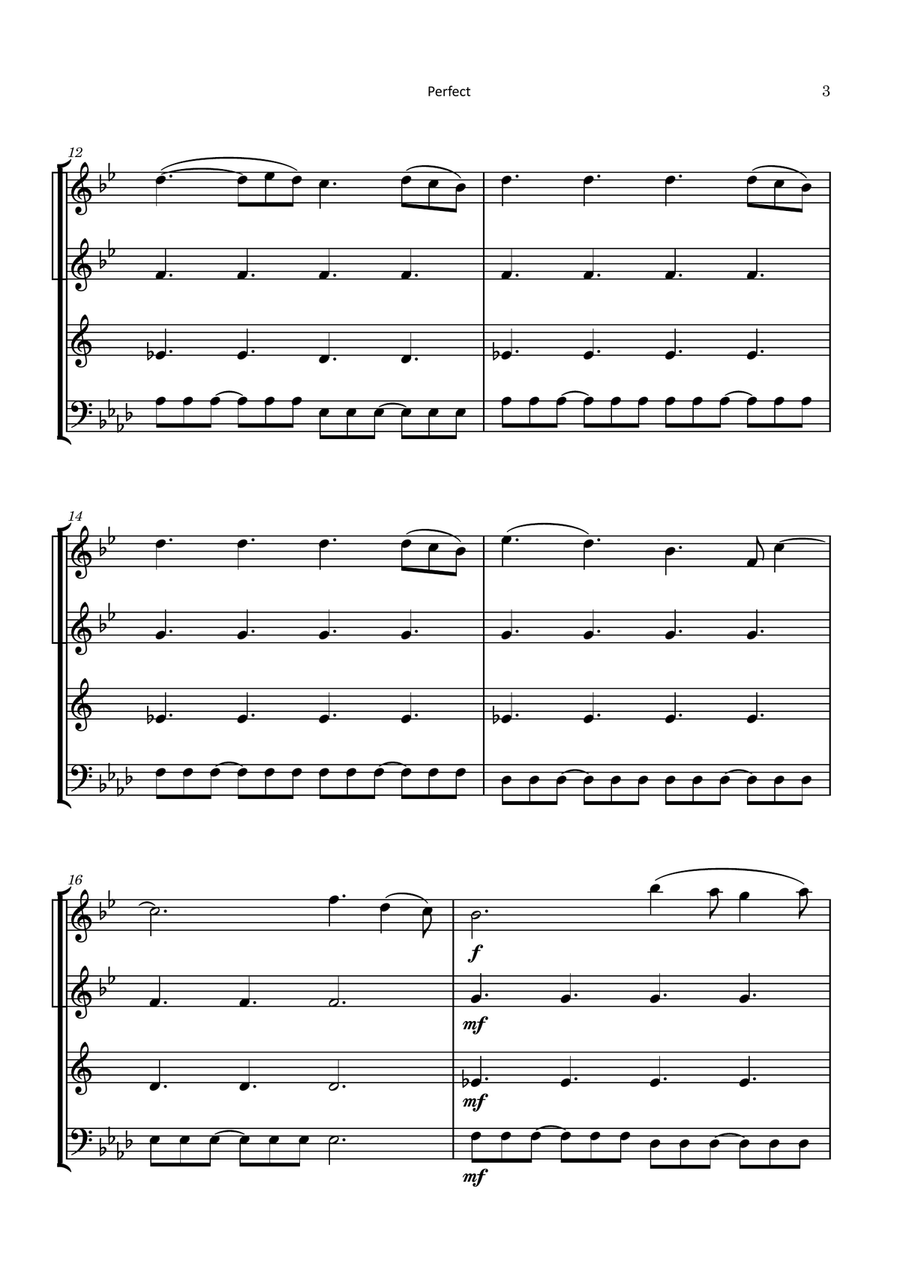Perfect Brass Quartet scores gallery preview page 3