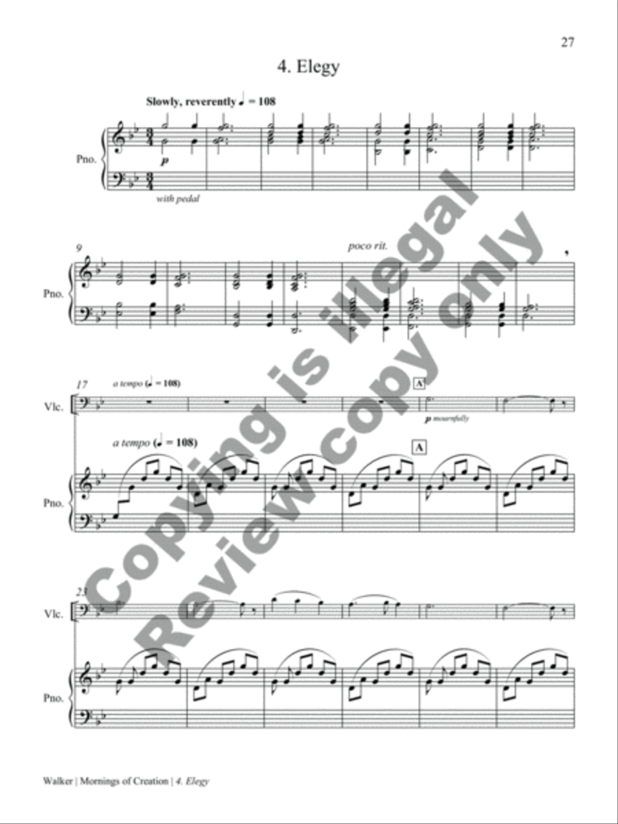 Mornings of Creation Piano Trio scores gallery preview page 35