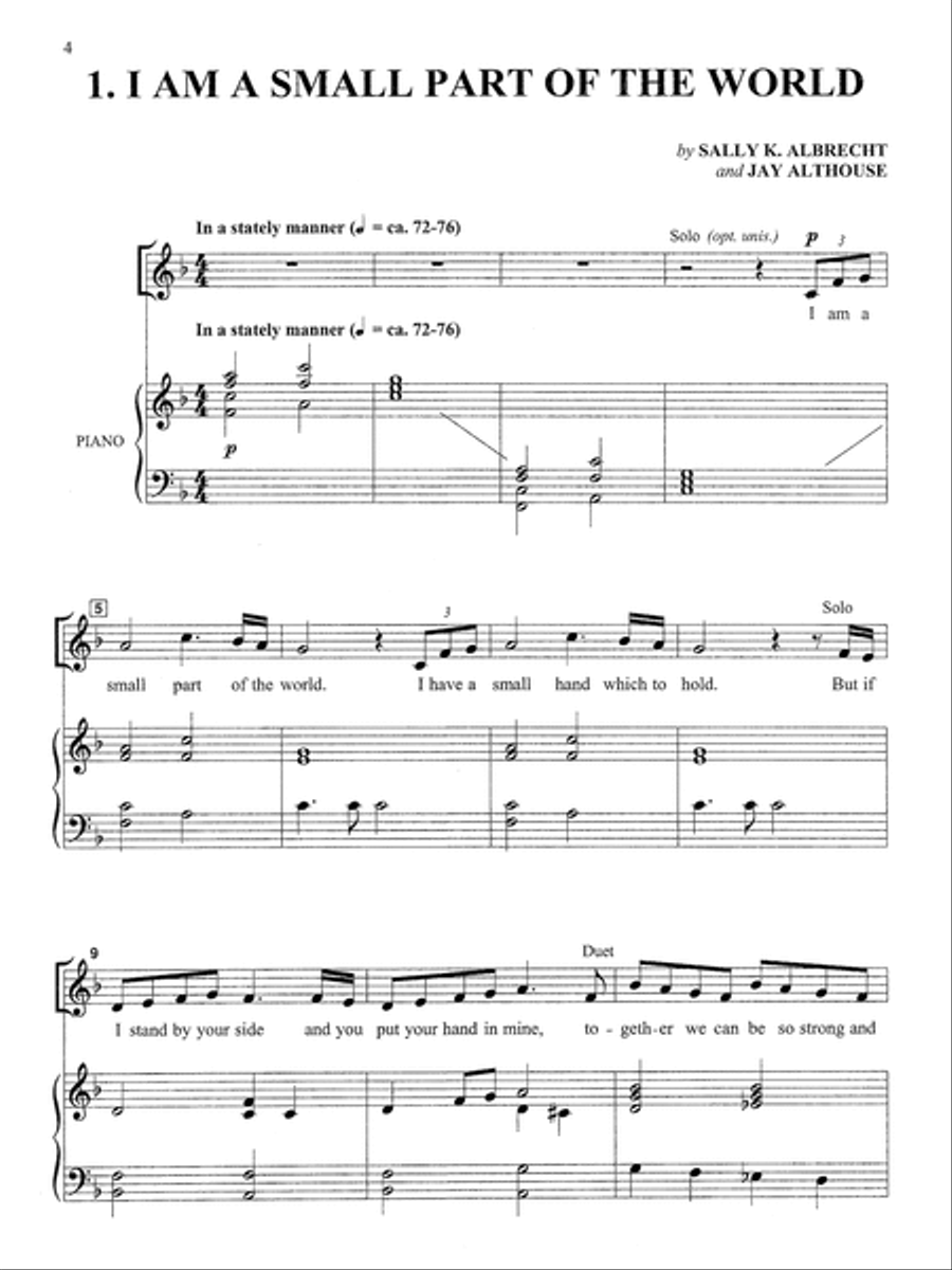 A Small Part of the World - Soundtrax CD (CD only) Choir scores gallery preview page 3