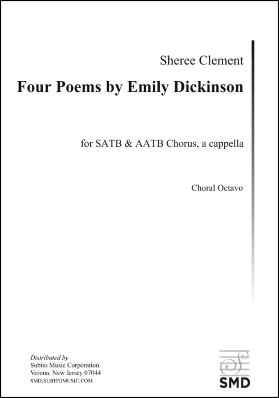 Four Poems by Emily Dickinson 4-Part scores gallery preview page 1