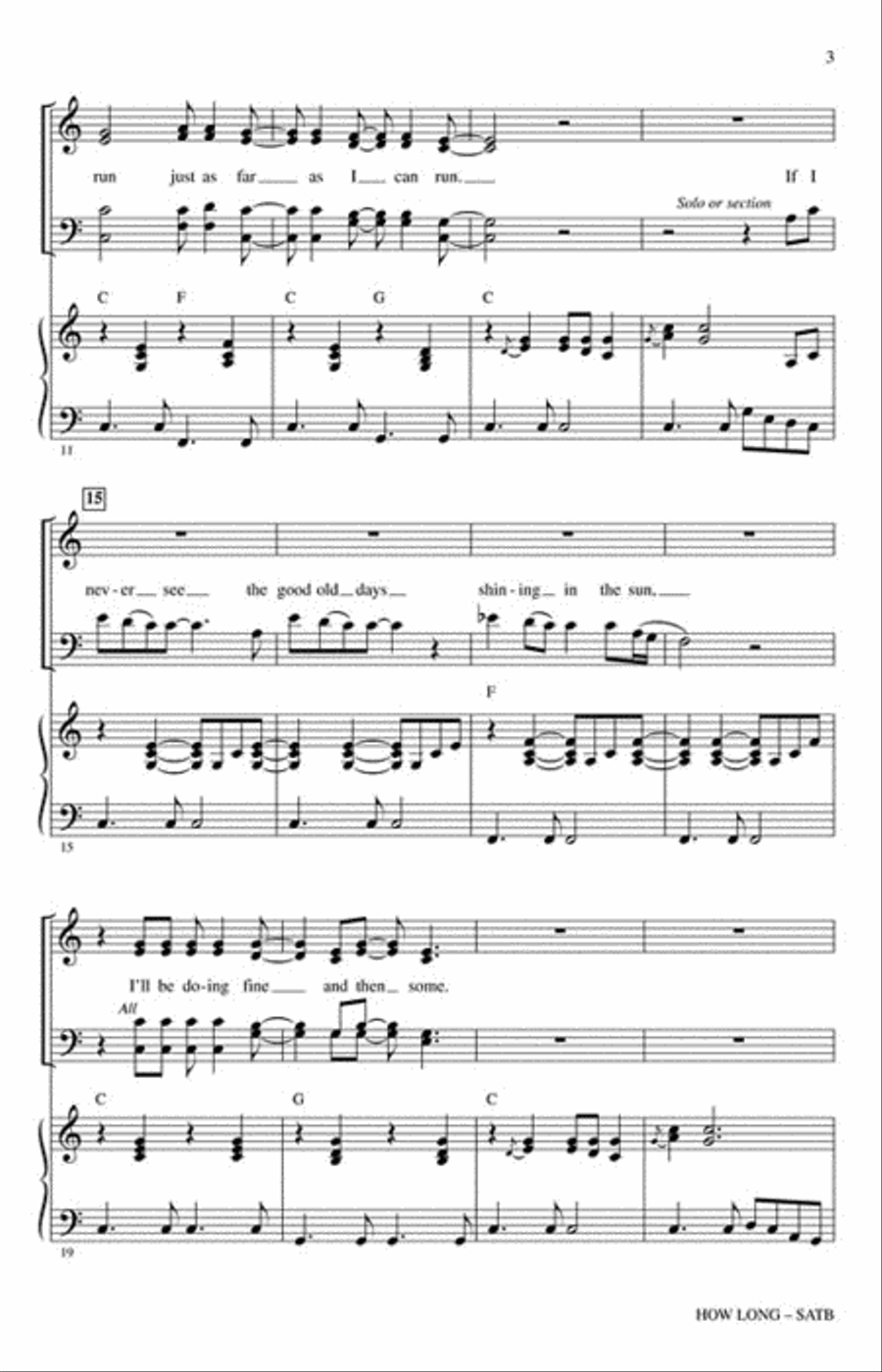 How Long How Long 4-Part scores gallery preview page 3