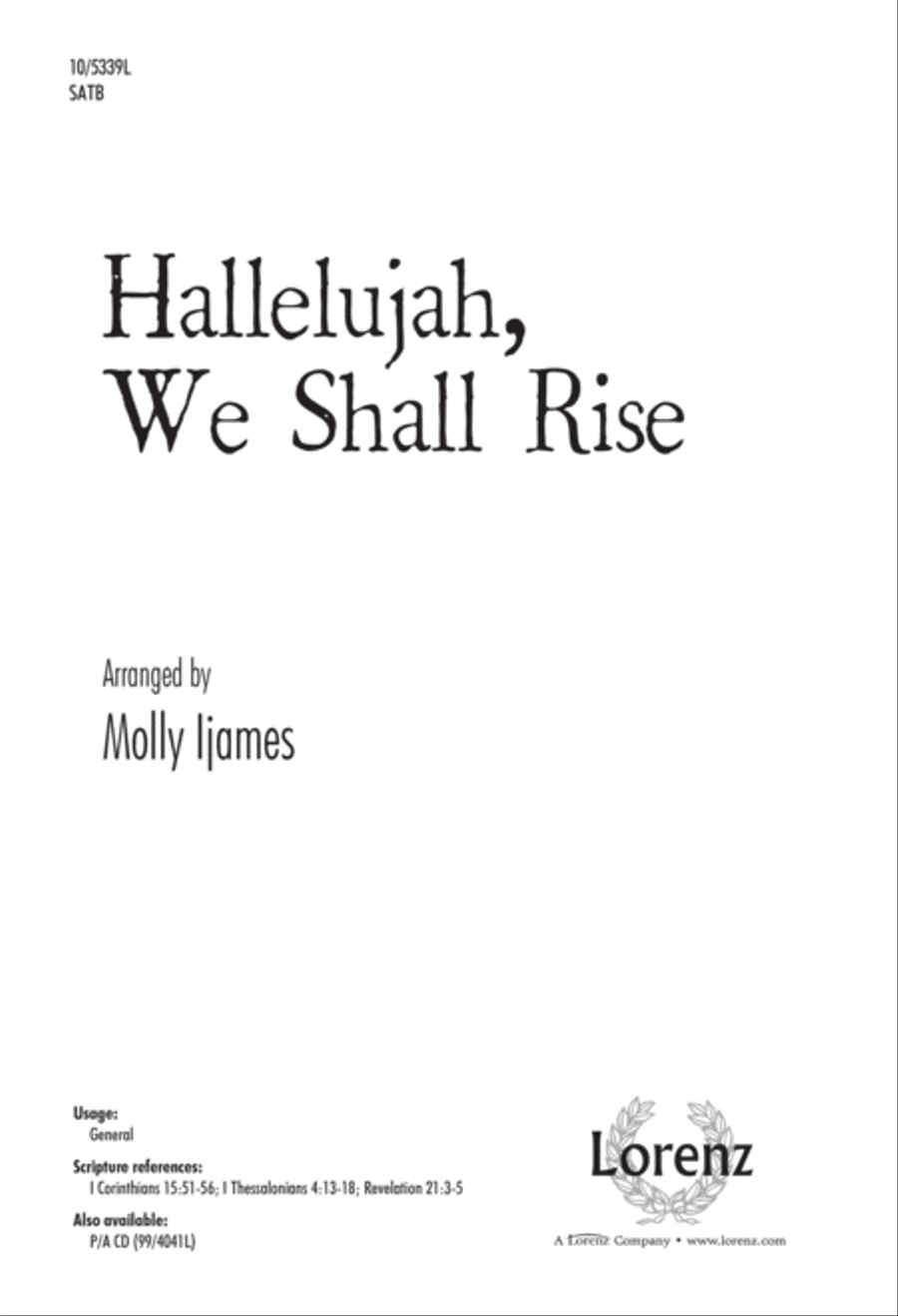 Hallelujah, We Shall Rise 4-Part scores gallery preview page 1