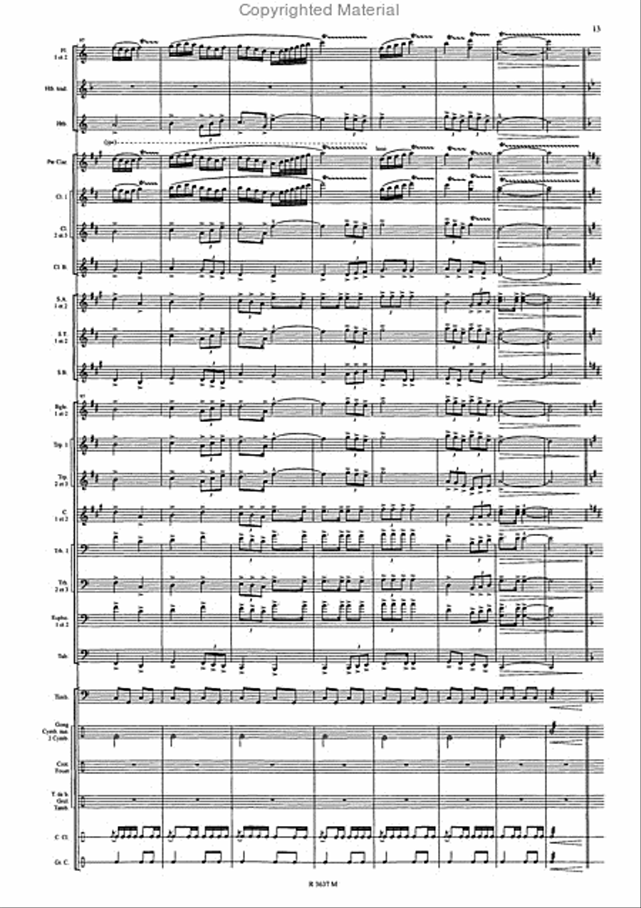 Ambaixadora Contrabandistas Concert Band scores gallery preview page 14