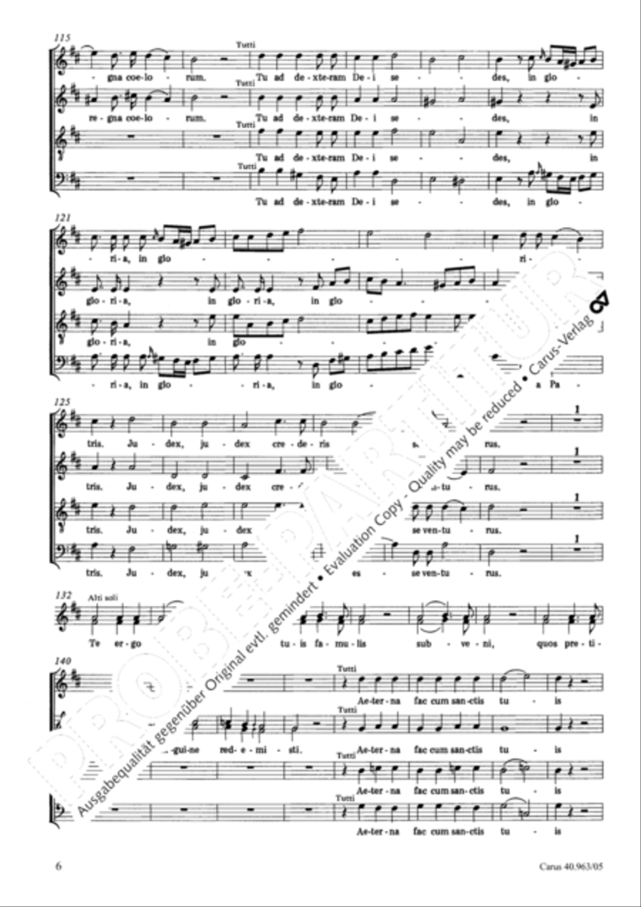 Te Deum SSAATB scores gallery preview page 7