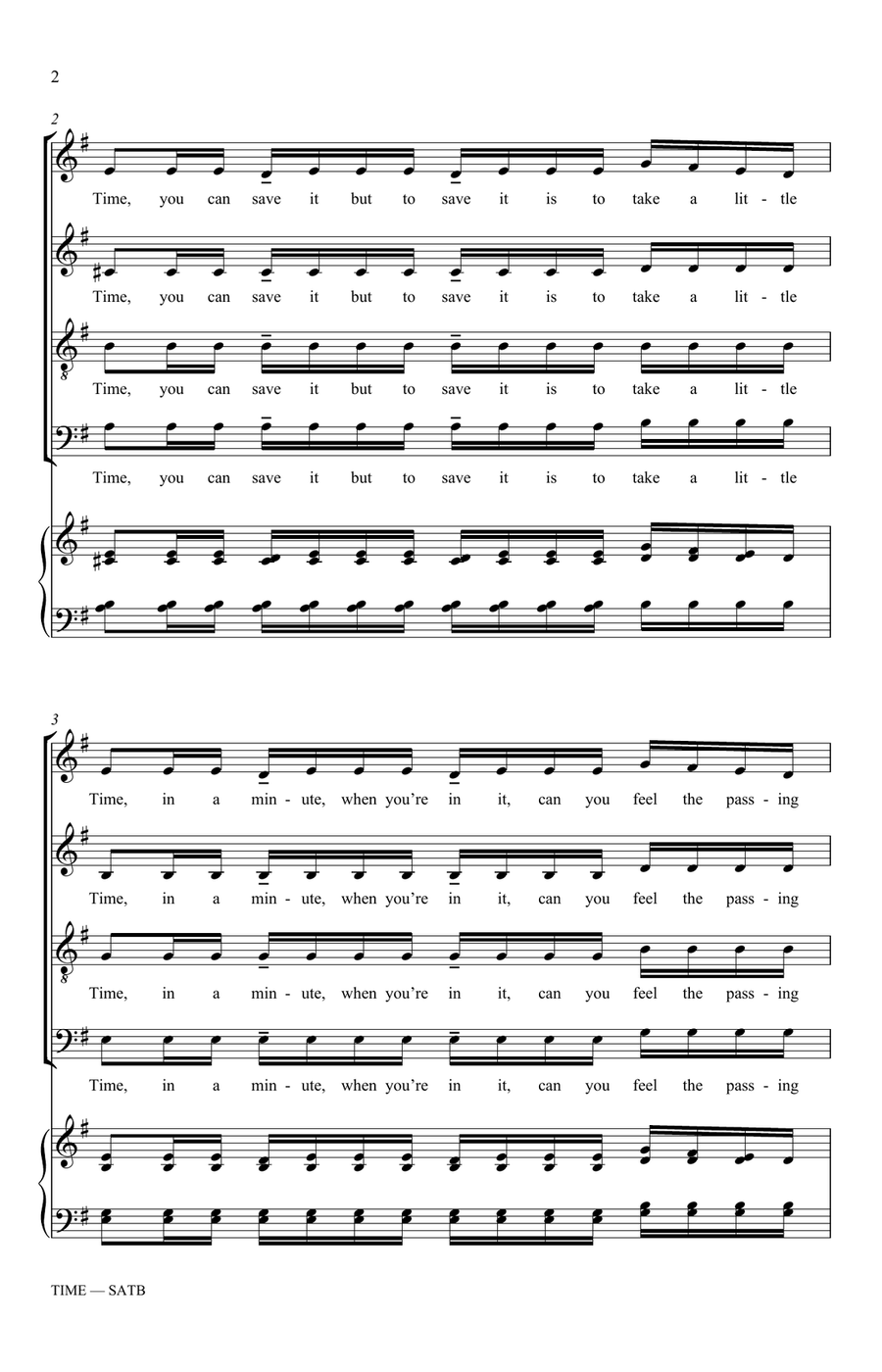 Time Time 4-Part scores gallery preview page 2