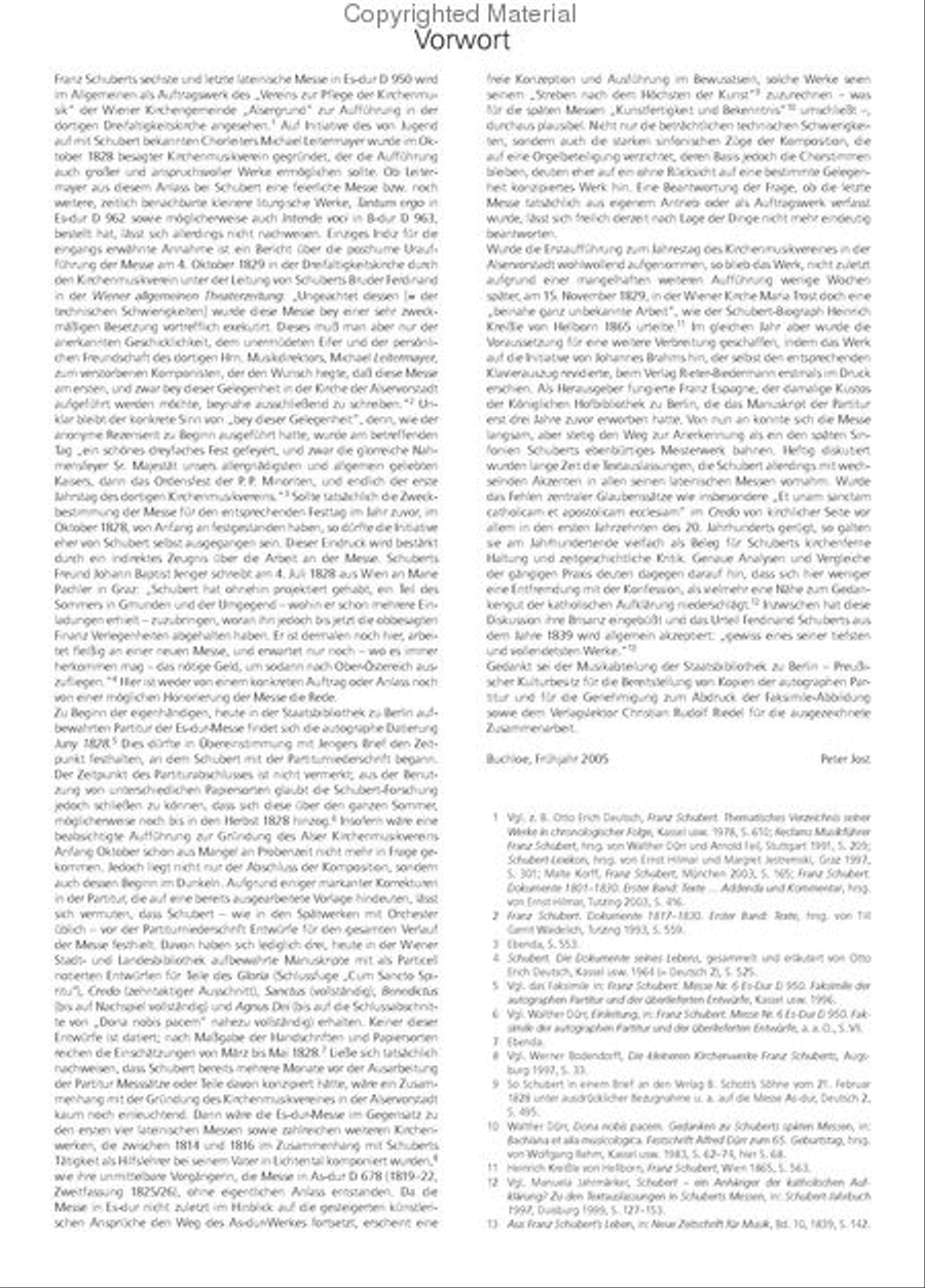 Mass in E flat major D 950 SATTB scores gallery preview page 3