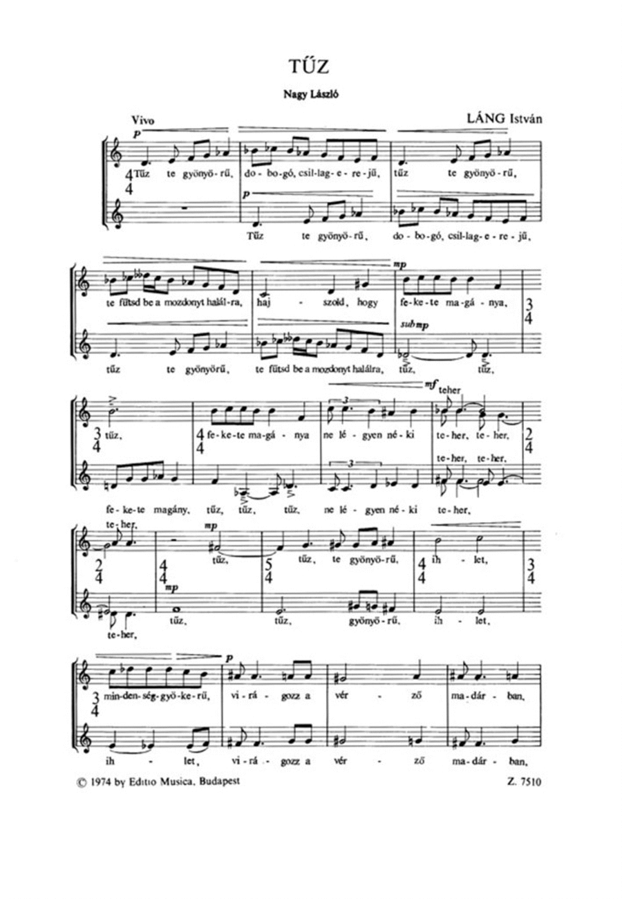 Tüz A Cappella scores gallery preview page 1