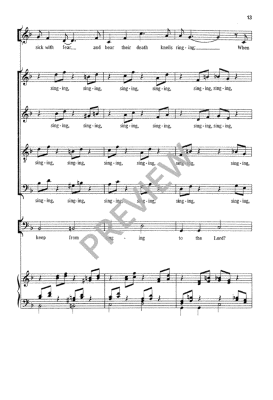 How Can I Keep from Singing Choir scores gallery preview page 14
