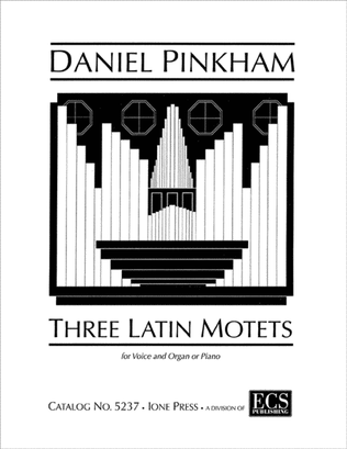 Book cover for Three Latin Motets