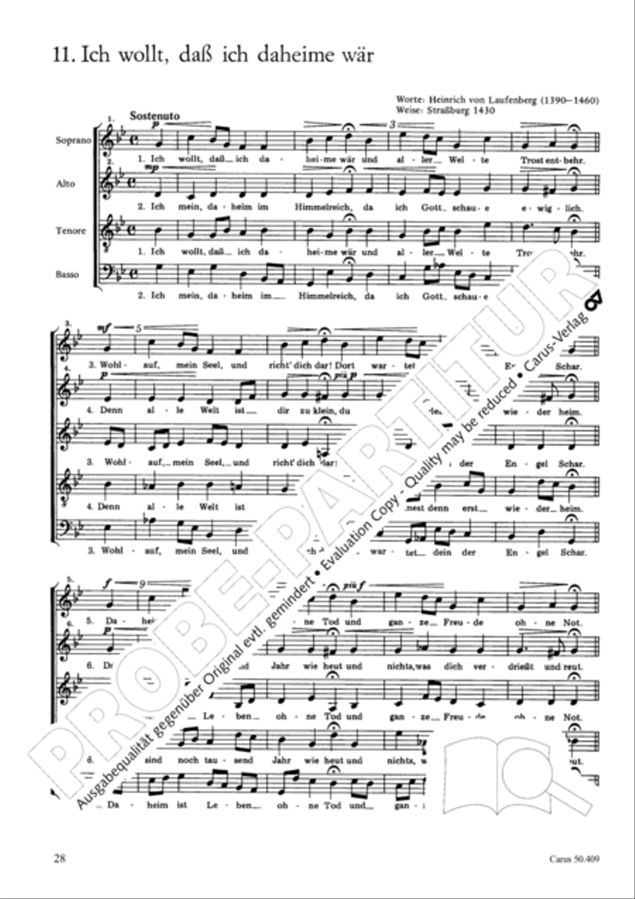 Zwolf deutsche geistliche Gesange Score scores gallery preview page 29