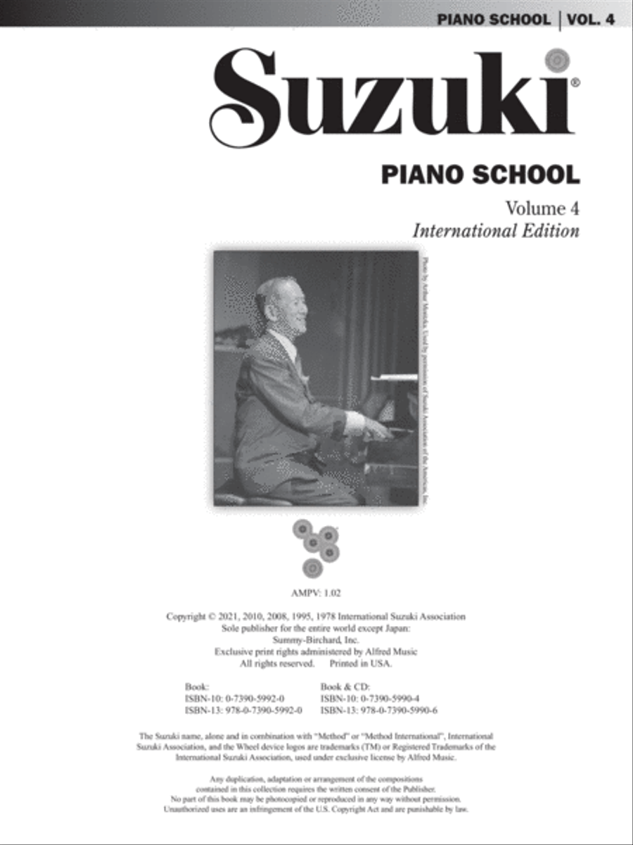 Suzuki Piano School, Volume 4