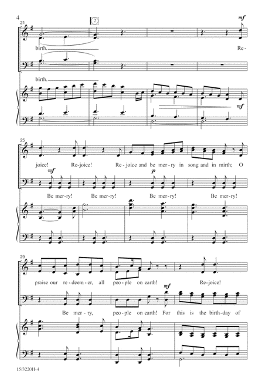 Rejoice and Be Merry! Rejoice and Be Merry! 4-Part scores gallery preview page 4
