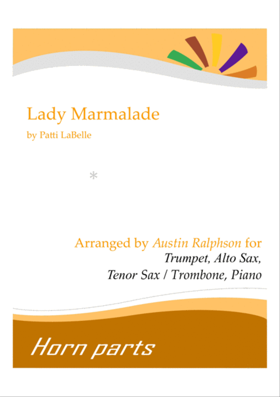 Lady Marmalade Tenor Saxophone scores gallery preview page 1