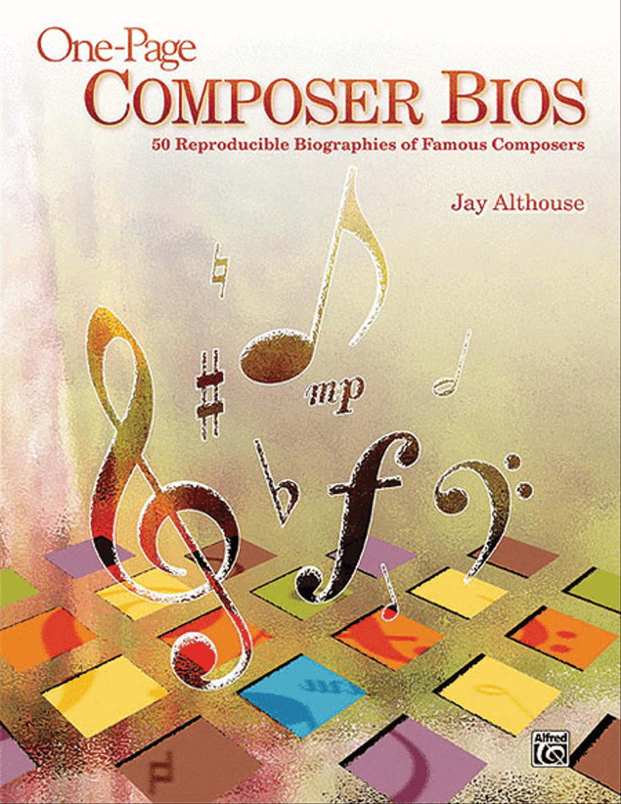 One-Page Composer Bios Reproducible Packs scores gallery preview page 1