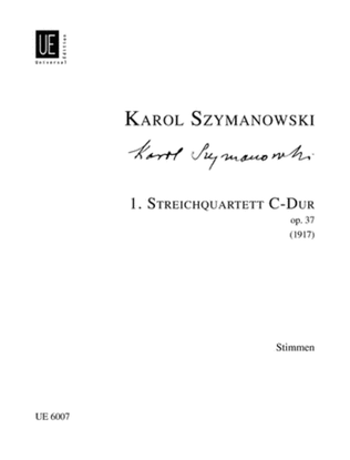 Book cover for String Quartet 1, Op. 37 - set of parts