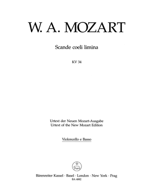 Book cover for Scande coeli limina KV 34