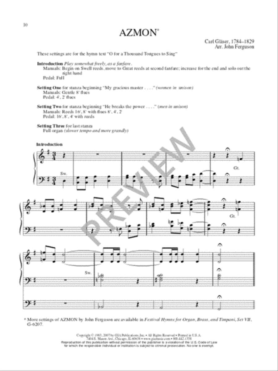 Hymn Harmonizations for Organ - Volume 2 Organ scores gallery preview page 12