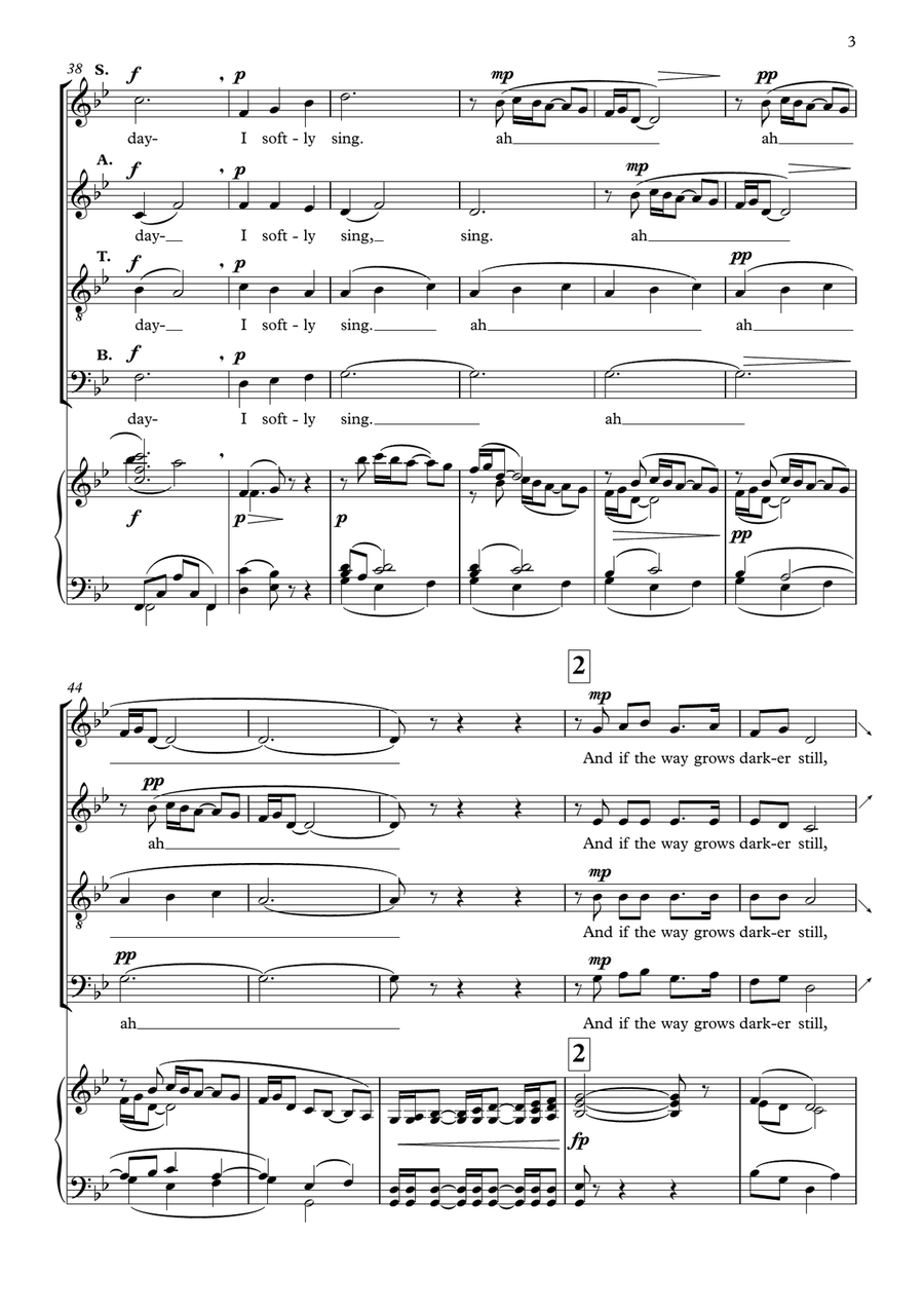 The Gift to Sing (SATB and piano) 4-Part scores gallery preview page 3