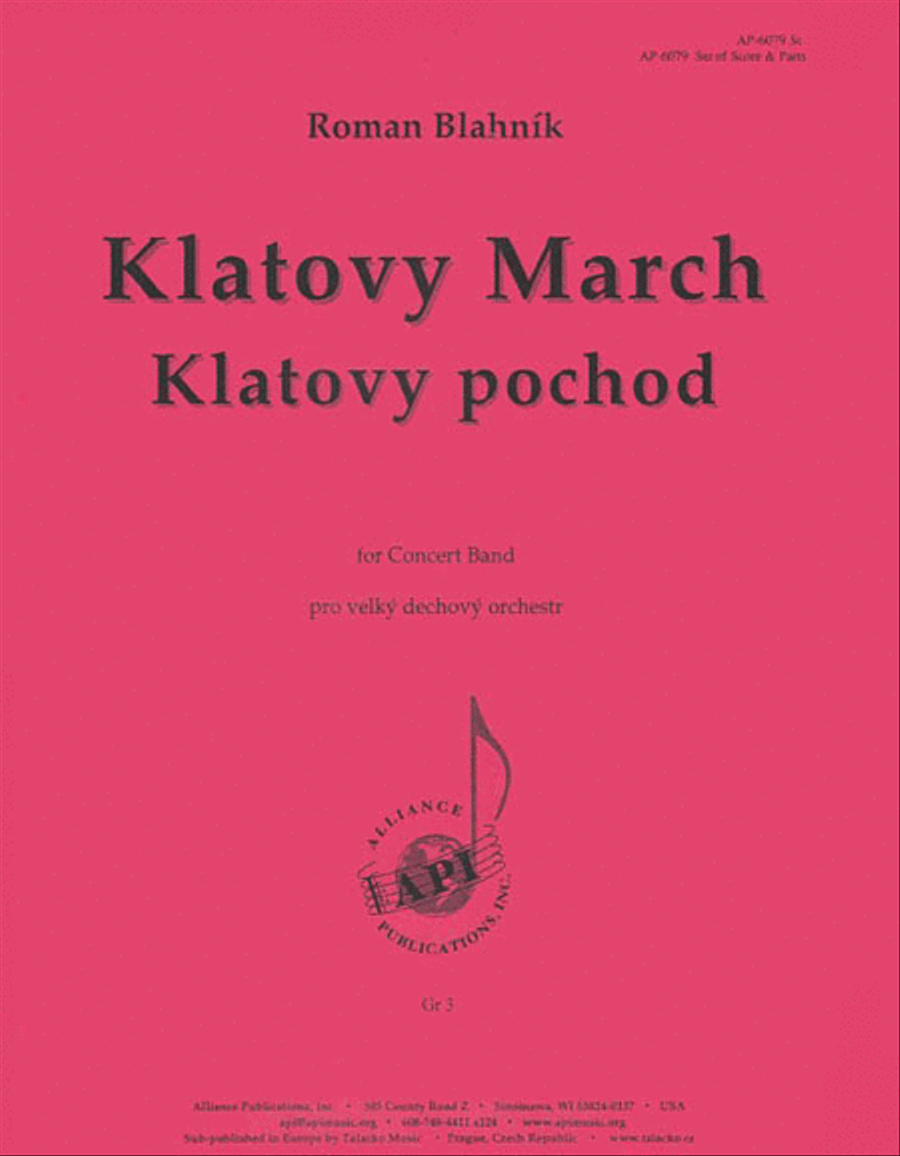 Klatovy March - Pochod - Bd - Set Collection / Songbook scores gallery preview page 1