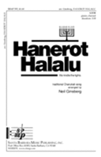 Hanerot Halalu - SATB Octavo image number null