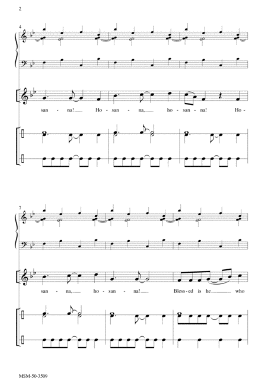 Hosanna! 2-Part scores gallery preview page 3