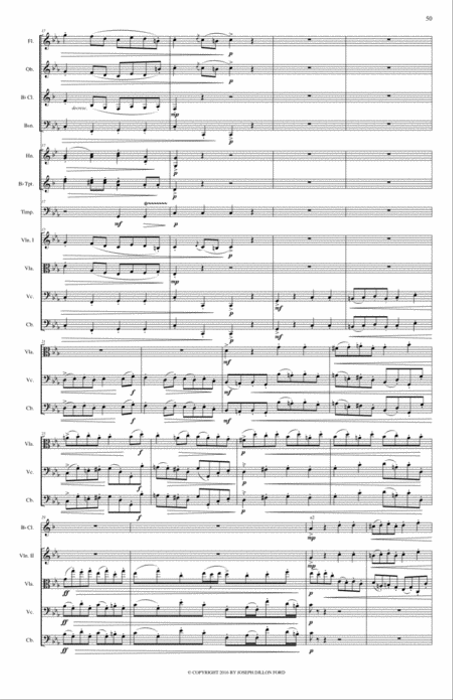 Symphony in C MINOR - The Fitch Symphony - 4th movement (Rondo Allegro) Full Orchestra scores gallery preview page 3