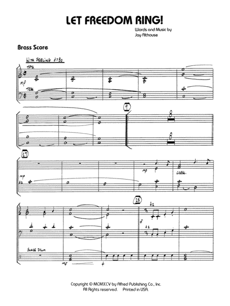 Let Freedom Ring!: Score