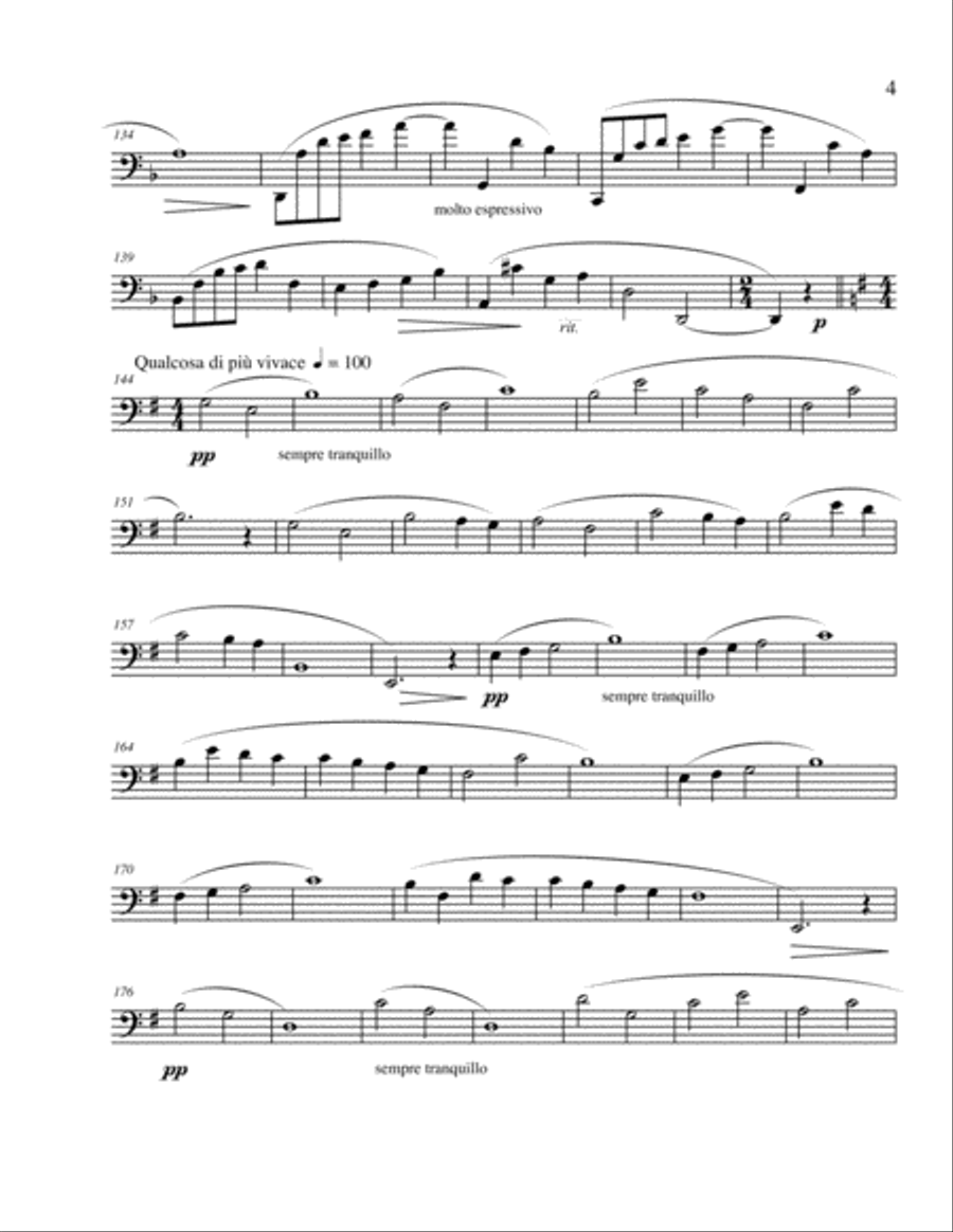 Riflessi for Cello Solo Riflessi for Cello Solo Cello Solo scores gallery preview page 4