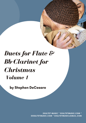 Book cover for Duets for Flute and Bb-Clarinet for Christmas (Volume 1)