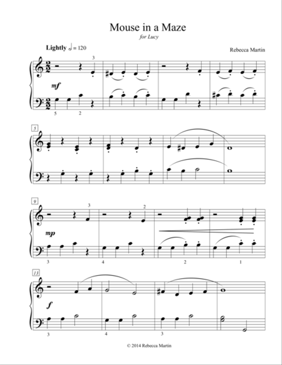 Mouse in a Maze Piano Method scores gallery preview page 1