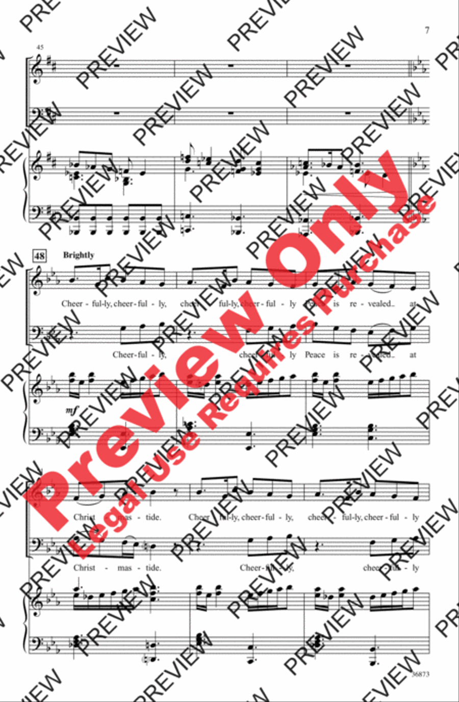 Christmastide Christmastide 4-Part scores gallery preview page 7