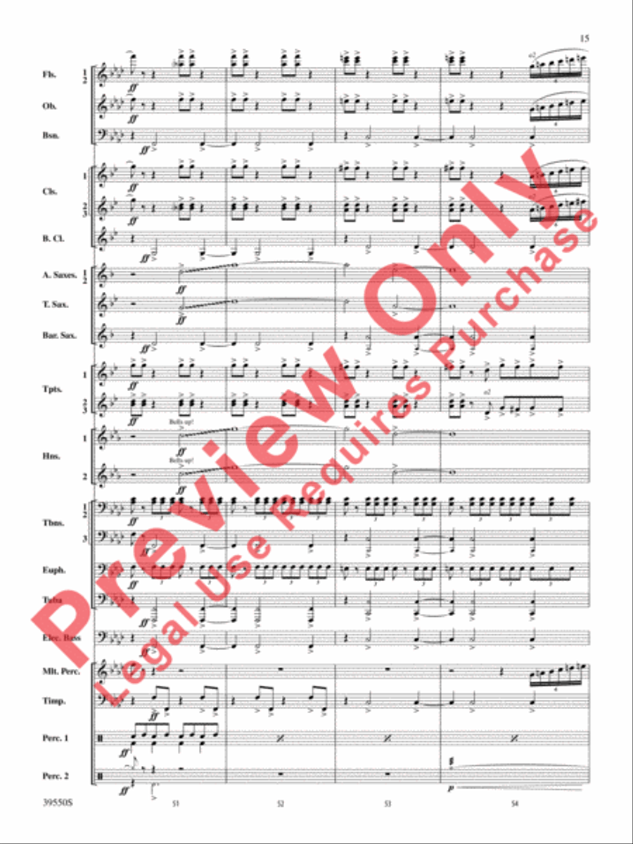 The Rolling Stones on Tour Concert Band scores gallery preview page 16