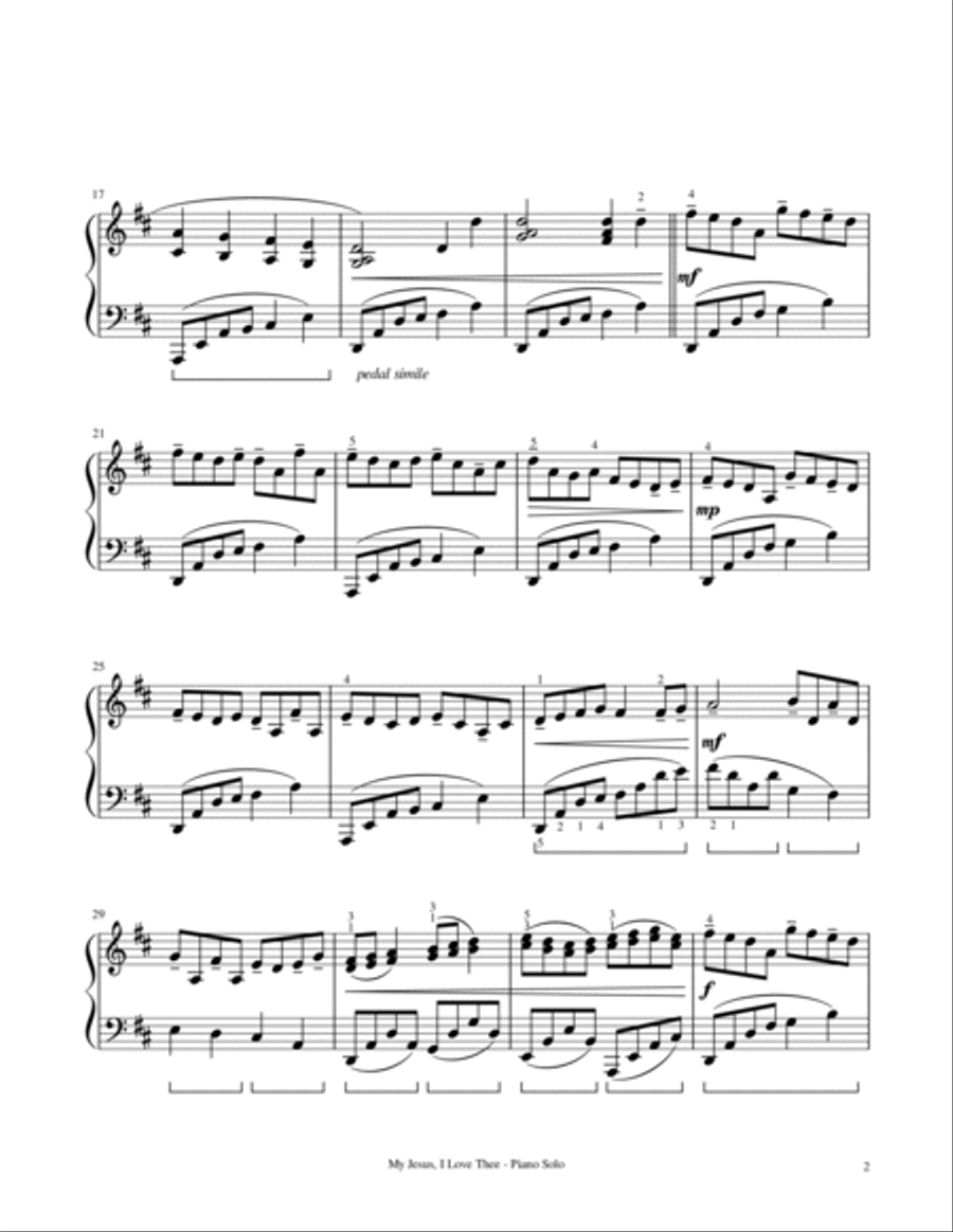 Piano Solos for Lent and Easter - Seven Hymns Arranged for Worship Piano Solo scores gallery preview page 5