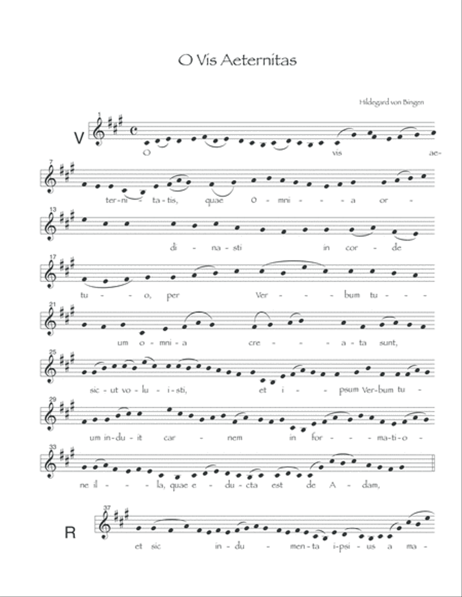 O vis aeternitas (Hildegard von Bingen) Choir scores gallery preview page 2