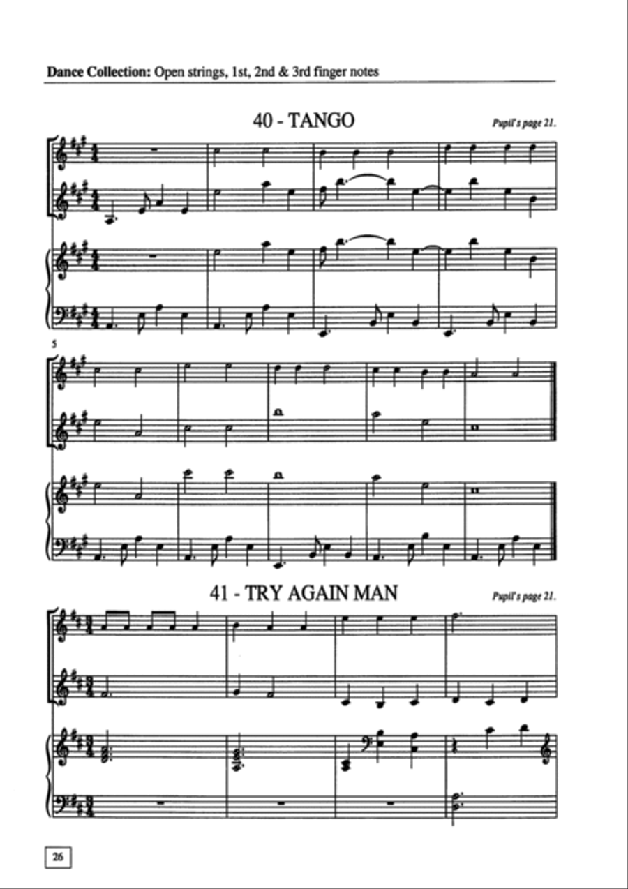 Dance Collection: Collections for Violin Volume 4 - ACCOMPANIMENT String Duet scores gallery preview page 6