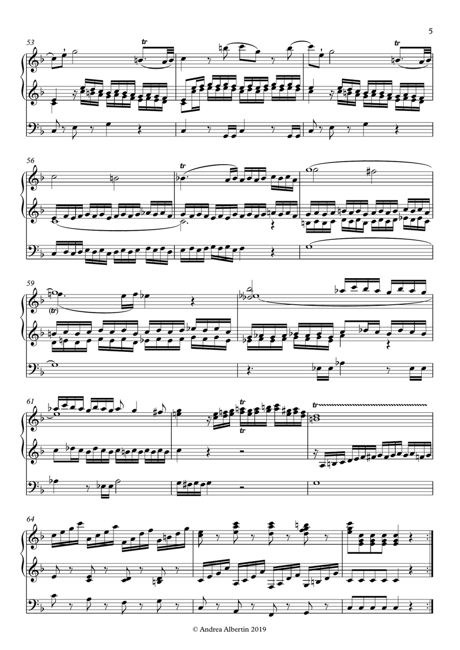 Adagio and Allegro (Fantasia) KV 594, arrangement for organ Organ Solo scores gallery preview page 5
