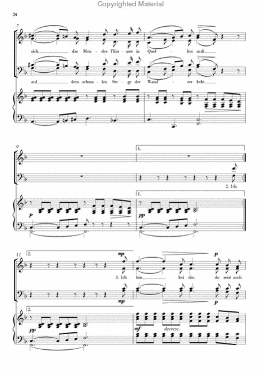 Schubert-Lieder - ClassiChor I , Neun Lieder von Franz Schubert 4-Part scores gallery preview page 13