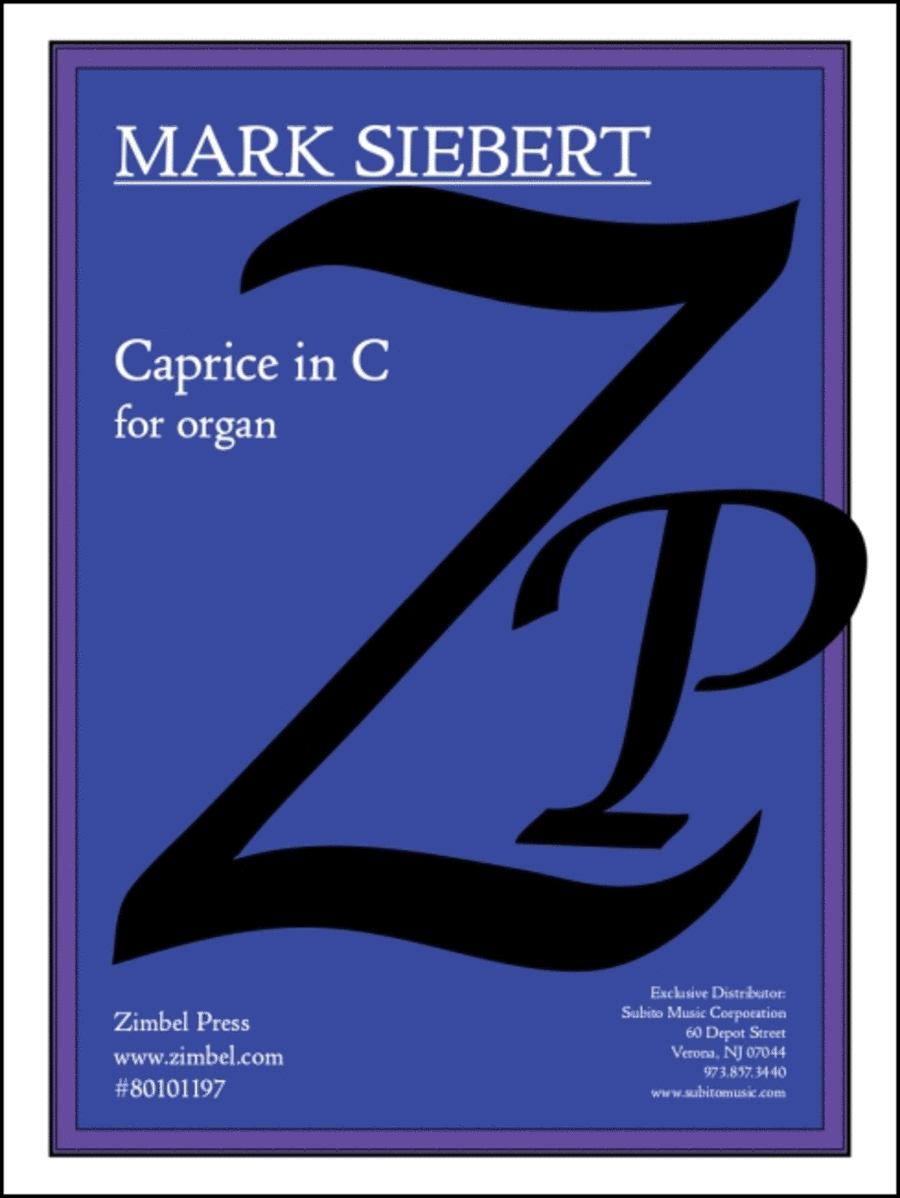 Caprice in C Organ scores gallery preview page 1