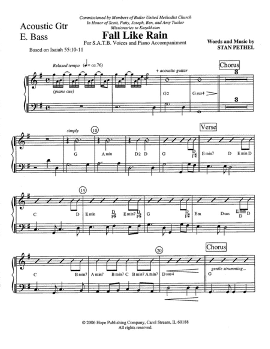 Fall Like Rain Fall Like Rain Set of Parts scores gallery preview page 5