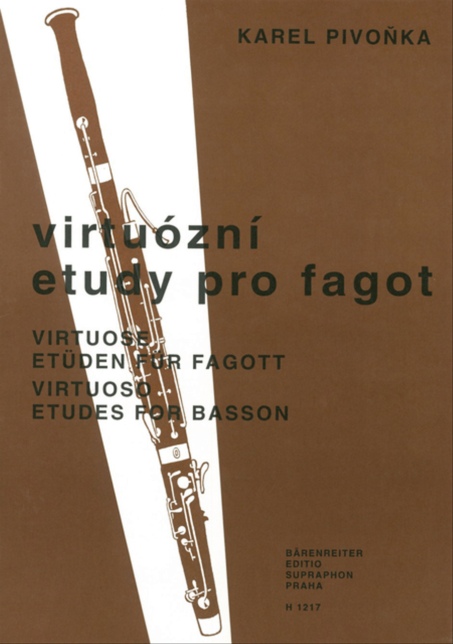 Virtuose Etüden für Fagott Bassoon Solo scores gallery preview page 1