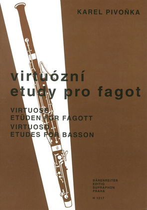 Book cover for Virtuose Etüden für Fagott