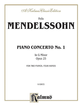 Book cover for Piano Concerto No. 1 in G Minor, Op. 25