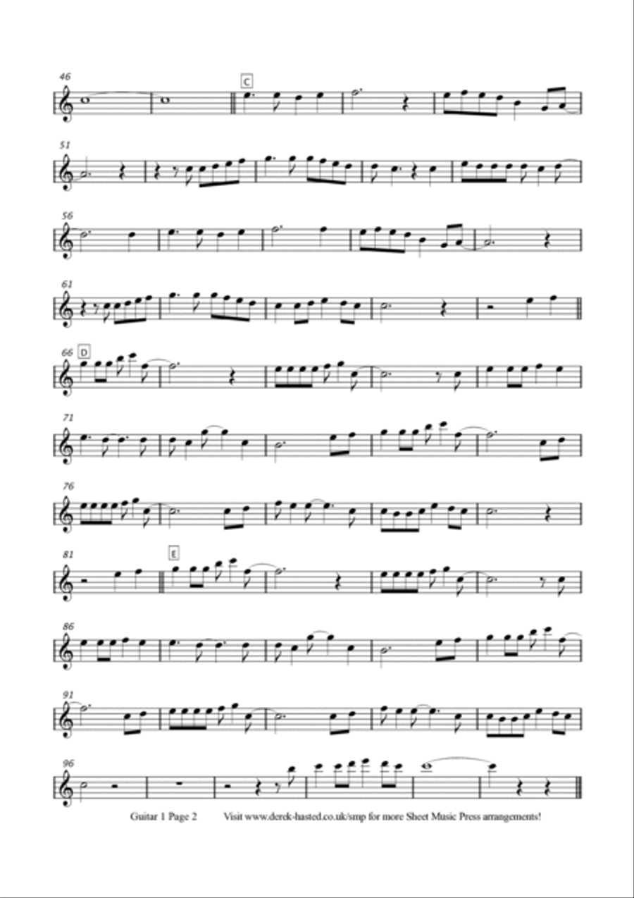 A Winter's Tale Guitar Ensemble scores gallery preview page 4
