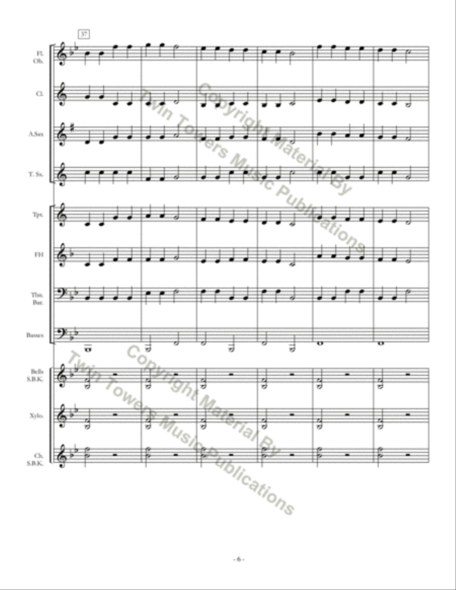 Star in the Night Concert Band scores gallery preview page 7