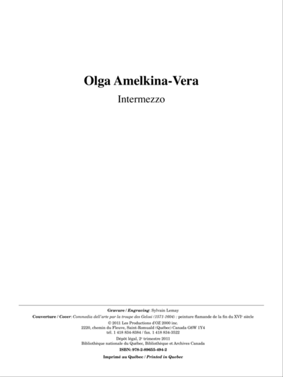 Intermezzo Guitar Ensemble scores gallery preview page 1