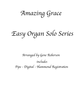 Book cover for Amazing Grace Easy Organ Hymn Series