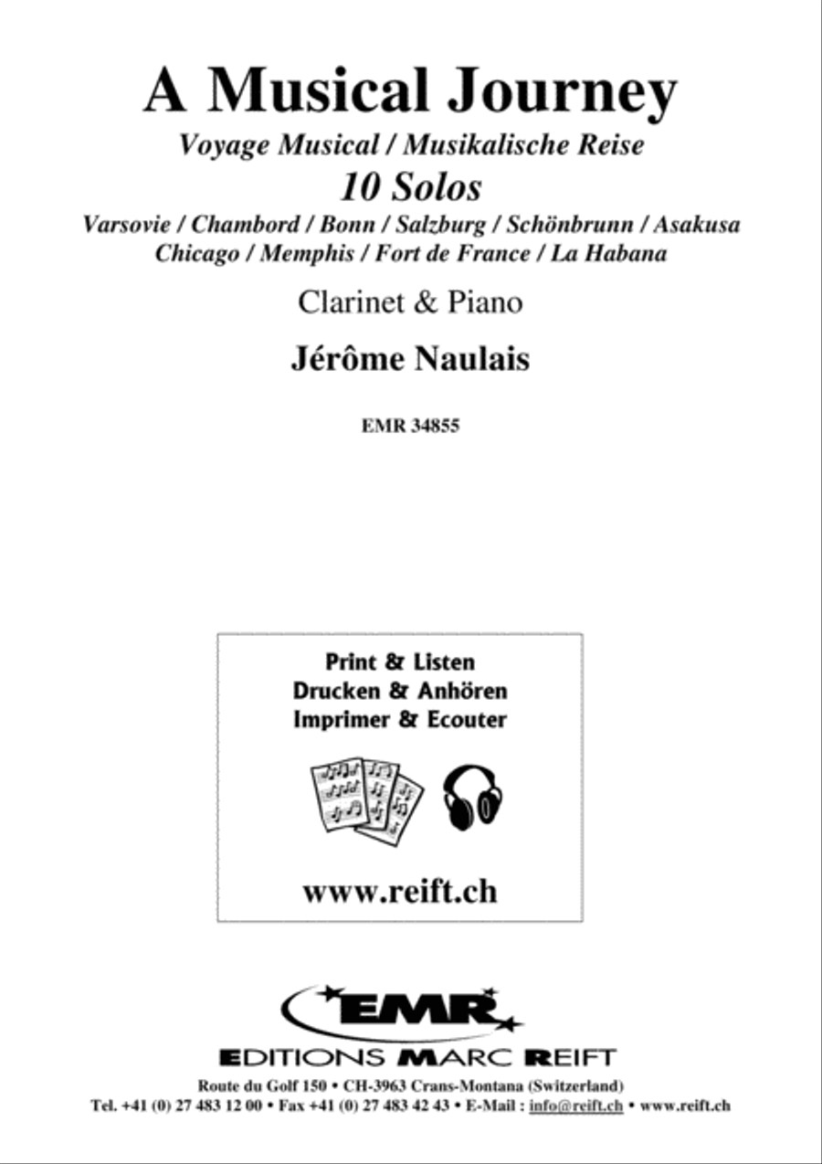 A Musical Journey Clarinet Solo scores gallery preview page 1