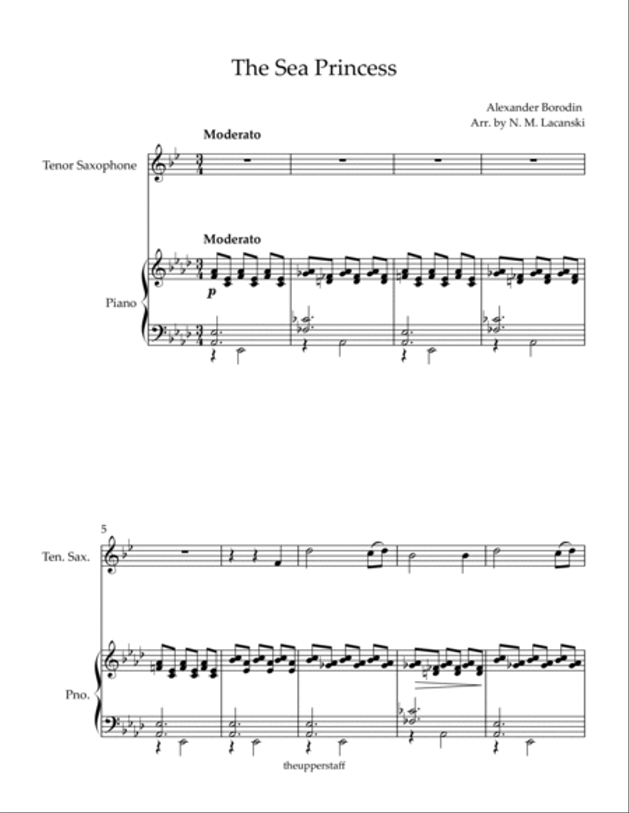 The Sea Princess Tenor Saxophone scores gallery preview page 2